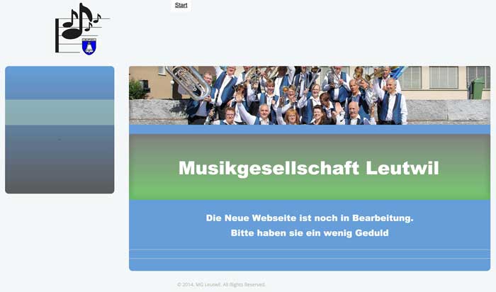 Website Musikgesellschaft Leutwil